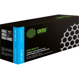 -/ Картридж лазерный Cactus CSP-W2071A голубой (700стр.) для HP Color Laser 150a/150nw/178nw MFP/179fnw