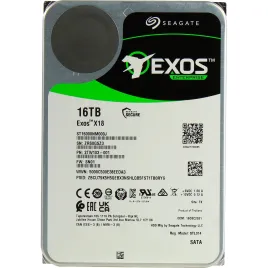 Жесткий диск/ HDD Seagate SATA 16Tb Exos X18 6Gb/s 7200 256Mb OFFICIAL RECERTIFIED 1 year warranty