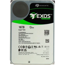 Жесткий диск/ HDD Seagate SATA 16Tb Exos X18 6Gb/s 7200 256Mb OFFICIAL