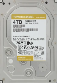 Жесткий диск WD SATA-III 4TB WD4004FRYZ Server Gold 512E (7200rpm)...