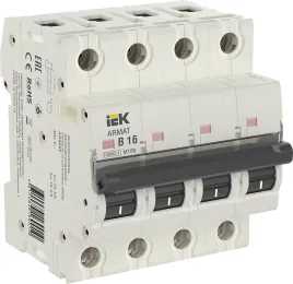 ARMAT Авт. выкл. M10N 4P B 16А IEK