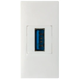 Donel Розетка информационная USB для передачи данных, 1мод., бел. (22.