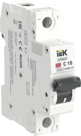 ARMAT Авт. выкл. M06N-DC 1P C 16А IEK