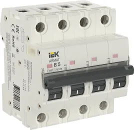 ARMAT Авт. выкл. M10N 4P B 5А IEK