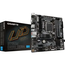 Материнская плата/ MB GIGABYTE INTEL B760 s1700, 4xDDR4(128GB), D-SUB/HDMI 2.0/2xDP, 1xPCIe 4.0x16, 2xPCIe 3.0, 1xLAN (2.5GbE), 4xSATA 6Gb/s, 2xM.2, 1xUSB-C, 3xUSB 3.2, 2xUSB 2.0, mATX