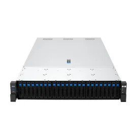 Серверная платформа/ ASUS RS720A-E13-RS24G, 2U, 2x  SP5 (LGA 6096P) TDP 360W, 24x DDR5 6400, 24 x 2.5" hsb NVME, 6 x PCIe gen5 x8, 2x PCIe gen5 x16, 2x OCP3.0 gen5 x16 (SFF), no LAN, 1+1 Redundant 3200W