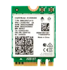 Плата сетевого контроллера/ Intel Wi-Fi 6 AX200, 2230, 2x2 AX+BT, No v