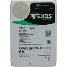 Жесткий диск/ HDD Seagate SAS 18Tb Exos X18 12Gb/s 7200 256Mb LOGO LENOVO (clean pulled) 1 year warranty (replacement MG09SCA18TE, WUH721818AL5204)