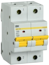 KARAT Авт. выкл. ВА47-150 2P C 80А 15кА IEK
