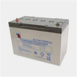 Аккумуляторная батарея GL 12-85 (АКЭЛ) 12В 85Ач GEL для ИБП — клеммы M6, срок службы 12 лет