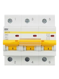 KARAT Авт. выкл. ВА47-100 3P D 63А 10кА IEK