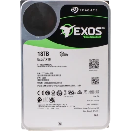 Жесткий диск/ HDD Seagate SAS 18Tb Exos X18 12Gb/s 7200 256Mb (clean p