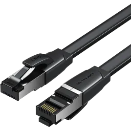 Патч-корд Vention прямой SFTP cat.8 RJ45 - 2м. Плоский