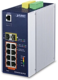 коммутатор/ PLANET IGS-6325-8UP2S IP30 DIN-rail Industrial L3 8-Port 10/100/1000T 802.3bt...