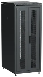 ITK LINEA N 28U 600х800мм распаш. перф. дв. задн. перф. чер.