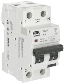 ARMAT АВДТ B10N 1P+NP C6 30мА тип A (36мм) IEK