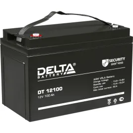 Батарея DELTA серия DT, DT 12100, напряжение 12В, емкость 100Ач (разря
