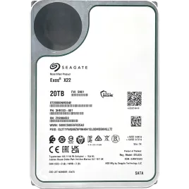 Жесткий диск/ HDD Seagate SATA3 20Tb Exos X22 7200 RPM 512Mb OFFICIAL RECERTIFIED 1 year warranty (replacement ST20000NM007D, ST20000NM002H)