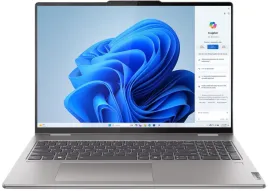 Lenovo Yoga 7 2-in-1 16AHP9 16"(1920x1200 IPS)/Touch/AMD Ryzen 7 8840HS(3.8Ghz)/16384Mb/512PCISSDGb/noDVD/Int:AMD Radeon 780M/Cam/BT/WiFi/71WHr/war 1y/1.99kg/arctic grey/Win11Home_ENG + 65W, с гравировкой