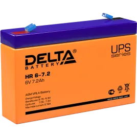 Батарея DELTA серия HR, HR 6-7,2, напряжение 6В, емкость 7.2Ач (разряд