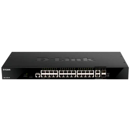 Коммутатор/ DGS-1520-28,DGS-1520-28/A1A Managed L3 Stackable Switch 24x1000Base-T, 2x10GBase-T, 2x10GBase-T, 2x10GBase-X...