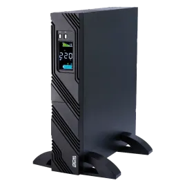ИБП SPR-3000 LCD линейно-интерактивный, 3000 ВA, 2400 Вт, LCD, Rack/Tower, 8 розеток IEC320 C13 и 1 розетка C19 с резервным питанием, USB, RS-232, слот под SNMP карту, защита RJ45, ШхГхВ 428 x 431 x 84 мм 31.5 кг/ UPS POWERCOM SPR-3000 LCD, line-interacti