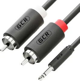 Greenconnect mini jack 3.5 mm (m) - 2 x RCA (m) 1м
