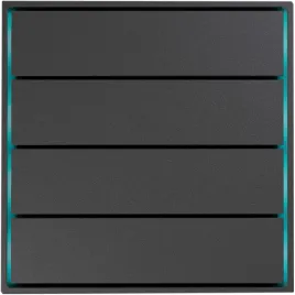 Donel Сенсорный кнопочный модуль KNX, 4 группы, метеорит. Серия устройств: DKNX