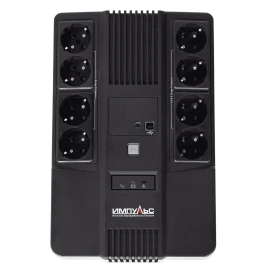 ИБП МАСТЕР 1000, 1000/600 ВА/Вт, LED, USB, RJ11/RJ45, SCHUKOx8/ line-interactive...