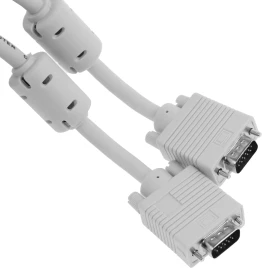 Кабель Ningbo CAB016S-10m VGA (m) VGA (m) 10м (CAB016S-10M-BR) феррит.кольца...