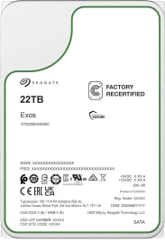 Жесткий диск/ HDD Seagate SATA3 22Tb Exos 7200 512Mb OFFICIAL RECERTIF