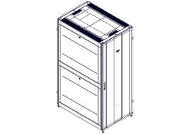 Шкаф Systeme Electric, серия Uniprom, 42U-800/1200, боковые панели 4шт
