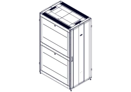 Шкаф Systeme Electric, серия Uniprom, 42U-800/1200, боковые панели 4шт