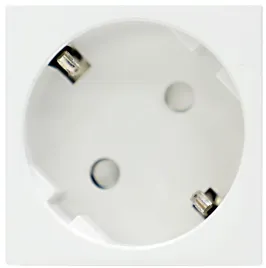 Donel Розетка 2К+З нем.ст., 45 гр., с з/ш, бел. (45х45мм), серия (тип) DF6
