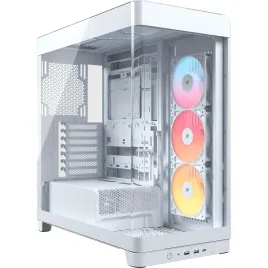 Корпус без блока питания/ Case Corsair Frame 4500X RS-R ARGB, Midi-Tower, TG, 3x120mm ARGB reverse fans, 2xUSB-A 3.2, 1xUSB 3.2 Type-C, E-ATX, ATX, mATX, mITX White