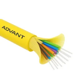 Волоконно-оптический кабель ADVANT ADVOS2-FO12-UV-LY, тип волокна G.657D, количество волокон: 12, среда использования: Внутренняя/Внешняя, внешняя оболочка: LSZH, цвет: Желтый. Внешний диаметр: 7,1