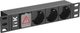 PDU 3 розетки нем. ст. LED 1U вх. С14 10"