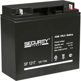 Батарея SECURITY FORCE серия SF, SF 1217, напряжение 12В, емкость 17Ач