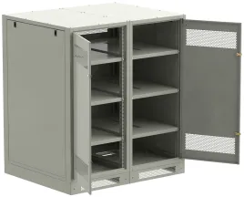 ITK LINEA B Шкаф (пустой) 1350х1200мм дверь двуст. мет. сер.