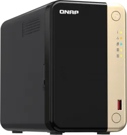 Сетевое хранилище без дисков/ SMB QNAP TS-264-8G NAS 2 HDD trays, 4-core Intel Celeron N5105/N5095 2.0-2.9 GHz, 8 GB DDR4 RAM , 2x2.5 Gigabit Ethernet , 2xUSB 3.2 Gen 2 (10Gbps), 2xUSB 2.0 port, 1xHDMI, 2xM.2 PCIe Gen 3 x1 slots