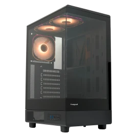 Корпус без блока питания/ Case HSPD F510, Panoramic Mid Tower, Black,