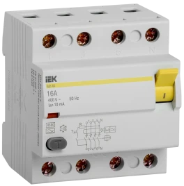 УЗО ВД1-63 4Р 16А 10мА тип А IEK