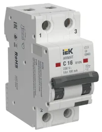 ARMAT АВДТ B10N 2P C16 100мА тип AC IEK