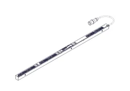 БРП Uniprom, управляемый, 0U, 400В, 3Ф, 16A, 36xC13 6xC19, 3м кабель, IEC309