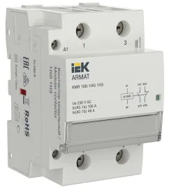 ARMAT Контактор модульный KMR 100А 24В AC/DC 1НО 1НЗ IEK