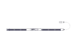 БРП Uniprom, управляемый, 0U, 240В, 1Ф, 16A, 36xC13 6xC19, 3м кабель,