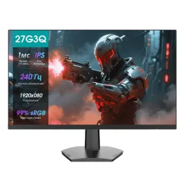 Монитор Hisense/ 27"/1920x1080, IPS/ELED, 16:9, 240Гц, время отклика 1мс, 320кд/м2, 1000:1, углы обзора 89 °(H)/89°(V), DisplayPort, HDMI х2, черный 2026