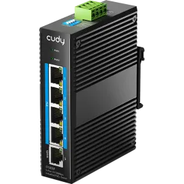 Промышленный коммутатор/ 5-Port 10/100M Aluminum Industrial PoE+ Switc