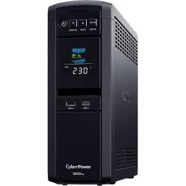 Источник бесперебойного питания/ UPS Line-Interactive CyberPower CP1600EPFCLCD 1600VA/1000W USB/RS-232/RJ11/45/USB/SNMPslot  charger A/С (6 EURO), с чистым синусом при работе от АКБ