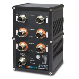 коммутатор/ PLANET IP67-rated Industrial L2+ 4-Port 10/100/1000T M12 8